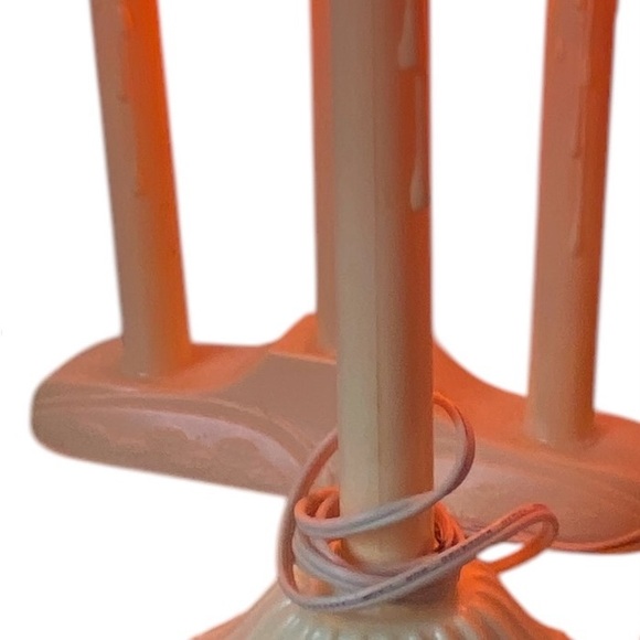 4 Vintage Light Christmas Candle Light Window Electric Candelabra And Single Lot - Picture 5 of 10